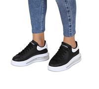 Piccola Lala Women's De-pl-rb-000266 Sneaker, Black, 6 UK