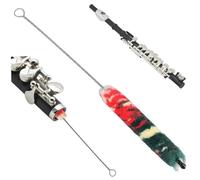 Piccolo Cleaning Brush, Colourful Metal Flute Cleaning Rod for Base Maintenance, Musical Instrument Accessories for Piccolos and Other Instruments Brush Flute Kit Rod