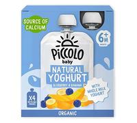 Piccolo Organic Blueberry And Banana Yoghurt Multipack 100g 4s