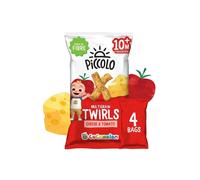 Piccolo Organic Multigrain Twirls Cheese & Tomato 60g (4 x 15g)
