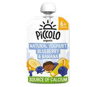 Piccolo Organic natural yoghurt stage 1 blueberry & banana 100g