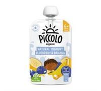 Piccolo Piccolo Organic Natural Yoghurt Blueberry & Banana Stage 1 100g