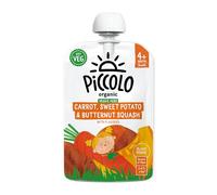 Piccolo - Stage 1 - Organic Baby Food - Carrot, Squash and Sweet Potato - 100 grams - Gluten Free, Smooth 6 Months+