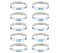 Piceioep 10 Piece 2026 Year Soccer Event Wristbands Wrist Chain with 2026 Competing Countries Flags for Fan Collaboration Silicone Wristbands