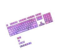 Piceioep 115 Clear Keycaps Printed Dye-sublimation Keycap Set for Color Mechanical Keyboards Full Set Premium Shimmering Keycaps Full Customizable for Mechanical Keyboards