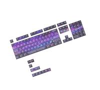 Piceioep 115 Clear Keycaps Printed Dye-sublimation Keycap Set for Color Mechanical Keyboards Full Set Premium Shimmering Keycaps Full Customizable for Mechanical Keyboards