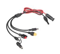 Piceioep 1M Solar Panel Adapter Cable with 5 Connectors DC7909 DC5521 for Reliabled Power Transmission Solar Power Cable