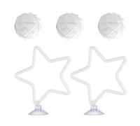 Piceioep Aquarium Pet Fish Entertainment Items 2PCS Exercise Circles with Floating Spheres to Keep Your Fish Active and Stimulated Fry Cistern Dolls