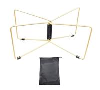 Piceioep Camping Folding Coolers Stand Storage Box Bracket Metal Luggage Rack Portable Ice Box Holder for Outdoor Travel Cooking Foldable Coolers Stand with Carry Bag