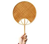 Piceioep Chinese Styles Handwoven Bamboos Hand Fan Elegant Designs Cooling Handheld Fan Paddles For Hot Weather And Beach Parties