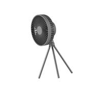 Piceioep Compact Outdoor Ceiling Fan with LED Night Light and Stable Tripod Base Modern Fan Light Electric Air Coolers Adjustable USB Electric