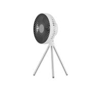 Piceioep Compact Outdoor Ceiling Fan with LED Night Light and Stable Tripod Base Modern Fan Light Electric Air Coolers Adjustable USB Electric