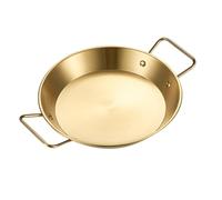 Piceioep Contemporary Stainless Steel Platter Handles Ideal for Lobsters Pastas Salad Easy Sturdy Design Entertaining Essential Double Handle Pastas Plate
