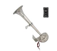 Piceioep Corrosions Resistant Efficient 12V Electric Marine Horn None Air Source Needed Weatherproof Design For Outdoor Vehicles Single Tube Car Horn With Switches