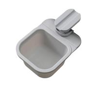 Piceioep Delicate Black Rotating Waste Bin For Desks With Secure Edges Clamps To Maximizes Front Area Tabletop Garbage Bin