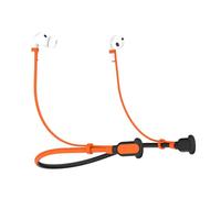 Piceioep Easy Use Silicone Security Cord for 8pin Earphones Safe Comfortable Activity Sports Neckband Strap