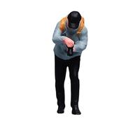 Piceioep Good Resins 1/64 Scale Miniature Scene Hand Painted Miniatures Model for Home and Offices Decoration Small Decorative Figurines