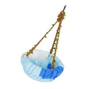 Piceioep Hanging Bird Sleep Bed Plush Hammock for Parrots Relaxation Detachable Washable Cover for Bird Cage Rest Place Winter Warm Sleep Nest
