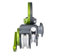 Piceioep Heavy Type Aluminum Alloys Pulley With Side Plate 360 Degree Swivels For Mountaineering Construction Load Movemen Quickly Install For Climbing