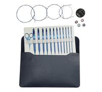 Piceioep Interchangeable Circular Knitting Needle 3-10.0mm Carpet Crochet Hook Set Tunisian Crochet Hook Set Weaving Tools