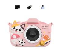 Piceioep Kids Digital Camera 32G Shockproof With Lens Auto Educational Learning Games & Silicone Case Creative Photo Frame Camera