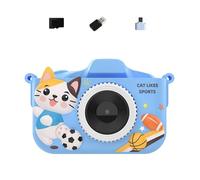 Piceioep Kids Digital Camera 32G Shockproof With Lens Auto Educational Learning Games & Silicone Case Creative Photo Frame Camera