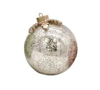 Piceioep LED Illuminated Christmas Ball Ornament With Auto Off Timer 6x6Inch For Shelves Tables Desks Christmas Ball With Timer