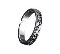 Piceioep Minimalist Aesthetic Adjustable Rings Featuring Defender Symbol and Coin Charm for Men Copper Comfort Fit Daily Use Adjustable Men ' s Rings Copper Defender Symbol Coin Charm