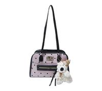 Piceioep Modern Dot Crossbody Purse with Charm Accessory Premium PU Multi Pocket Organization Adjustable Shoulder Strap for Daily Use Dot Crossbody Bag for Women