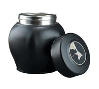 Piceioep Moistures Proof Stainless Steel Pet Urn Sealed Funeral Memorial Ashes Holder Waterproof Pet Cremation Box Funeral Supply Loss Remembrances Keepsakes
