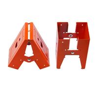 Piceioep Multipurpose Metal Sawhorse Brackets with Not Slip Grip Open Designs Clamp for Projects & Construction Easy Carry Workbenches Brackets