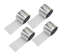 Piceioep Muzzik Tiles, Selfs-Adhesive Disco Tiles, Silver Square Disco Ball Sticker for Diys Party Decoration Accessory Selfs Adhesive Muzzik for