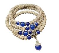 Piceioep Natural Star Bodhi Wooden Beads Buddhist for Mindfulness and Yoga Buddhist Prayer Beads Necklace