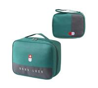 Piceioep of 2 Tear Resistant Medicine Pouches Storage Bags Storage Solution Oxford Cloth Texture Suitable for Quickly Access Crisis Clinical Bag