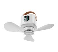 Piceioep Rechargeable 7200 / 3600mAh Battery Ceiling Fan LED Light Remote Controls 4 Speeds Portable Camping Fan Hanging Desk Mount Mosquitoes Repellents Portable Camping with Remote Controls
