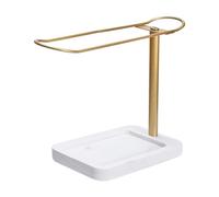 Piceioep Space Saving Hair Claw Clip Organiser Sturdy Metal Frame with Wooden Base Decorative Storage Rack for Girls Women Hair Accessories Organiser Stand