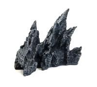 Piceioep Tanks Decoration Resins Cave Rock with Weighted Base Realistic Aquariums Rock Decoration Fish Tanks Natural Landscape Artistic Aquascapes Resins