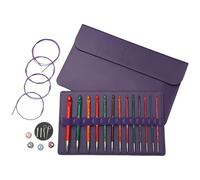 Piceioep Tunisian Crochet Hook Set 3.5mm-12.0mm Interchangeable Crochet Hook Set With Storage Bag Afghan Knitting Needle