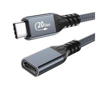 Piceioep Type C Extension Cable for 240W Power 20Gbps Data Transmission 4K Video Mirroring for Home Entertainment USB Type C Cable