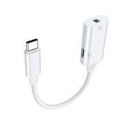 Piceioep Type C Headphone Jacks Splitter PD60W Power HiFi Sound Nylons Braids Cable Simultaneous Charging Sound Use Two Headphone Jacks Charging Cable