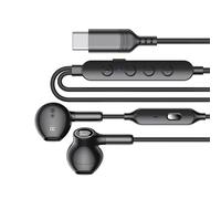 Piceioep Universals Type C Corded Headphones Button Control Compatible Across Various Devices for Versatiled Connection Corded Headsets