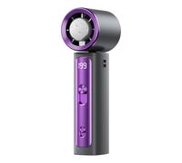Piceioep USB Rechargeable Small Handheld Cooling Fan 199 Adjustable Speeds and Semiconductor Ice Technology Desk Fan Neck Hanging Handheld