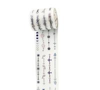 Piceioep User Friendly Clear Decorative Tape Various Aesthetic Sticker PET Texture for Diaries Planners Kids Art Activity Planner Organization Tape
