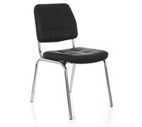 PICENO V - Four-legged chair Black