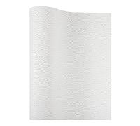 Picheng Solid Litchi Faux Leather Roll PU Synthetic Leather Perfect for Craft DIY Handmade Jewelry Earrings Bow Making (White)