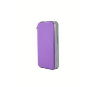 PiChiuPiChiu DVD Case, Hard Plastic CD Case Holder, DVD Storage Case for 72 Discs Collection, CD Case for Kids, Home, Office, and Travel (Purple)