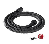 Pichrain Matte Black Shower Hose Replacement, 60 Inch Extra Long Kink-Free Flexible 304 Stainless Steel Shower Hose for Handheld Shower with Brass Nut and Insert, Hight Water Pressure Burst Resistance