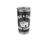Pick A Card Any Card Magician Magic Tricks Illusionist Stainless Steel Insulated Tumbler