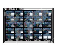 Pick A Lane Formula 1 Racing Schedule 2026 Wallchart A2 Poster 42cm x 594cm