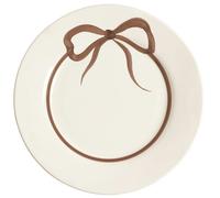 Pick a Poppy - Bow Plate 28 cm, Brown - Brown